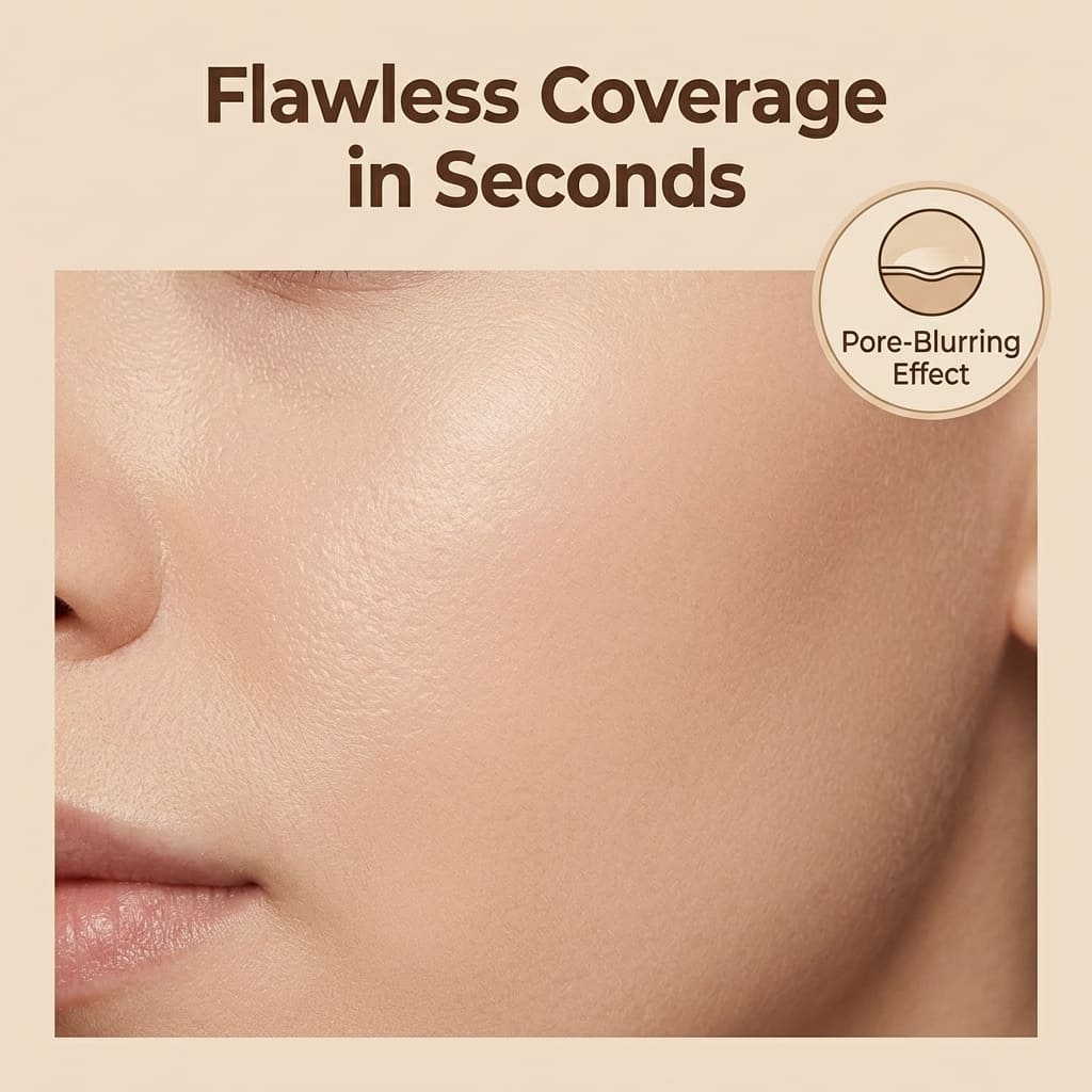 EvoLif™ BB Blur: 3-in-1 Tinted Moisturizer with SPF 30 & Precision Brush
