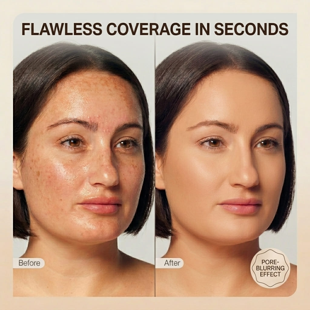 EvoLif™ BB Blur: 3-in-1 Tinted Moisturizer with SPF 30 & Precision Brush