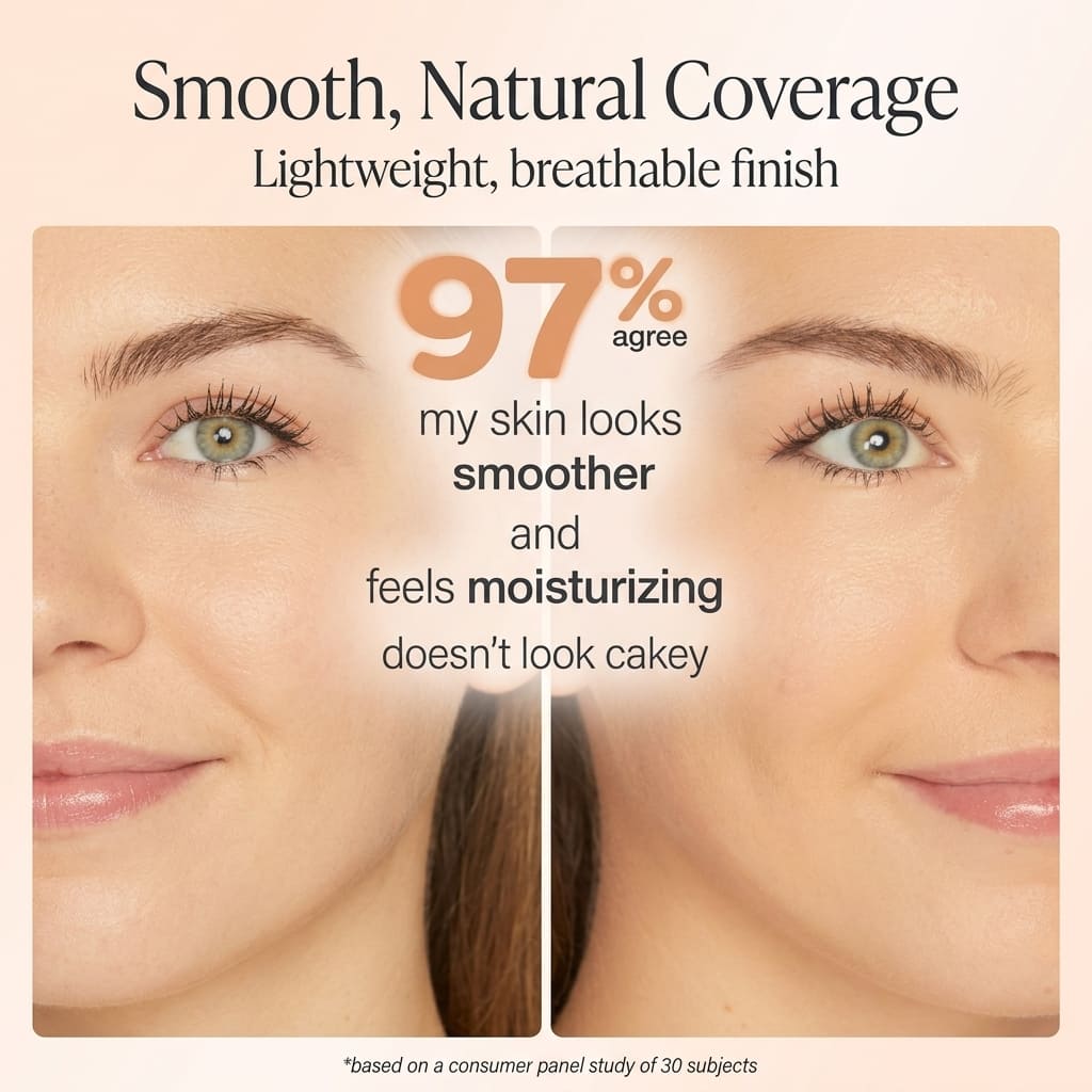 EvoLif™ BB Blur: 3-in-1 Tinted Moisturizer with SPF 30 & Precision Brush